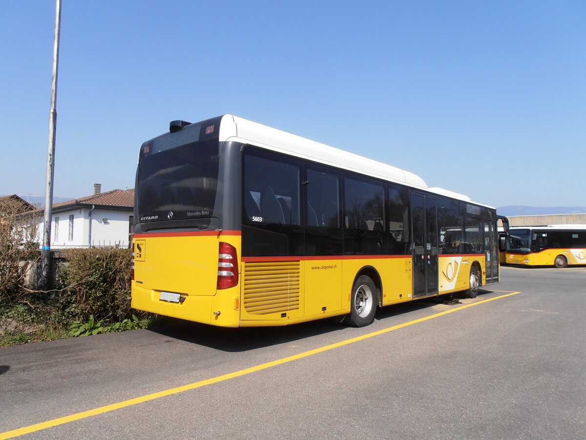 (234'028) - CarPostal Ouest - VD 510'261 - Mercedes am 20. Mrz 2022 in Yverdon, Garage