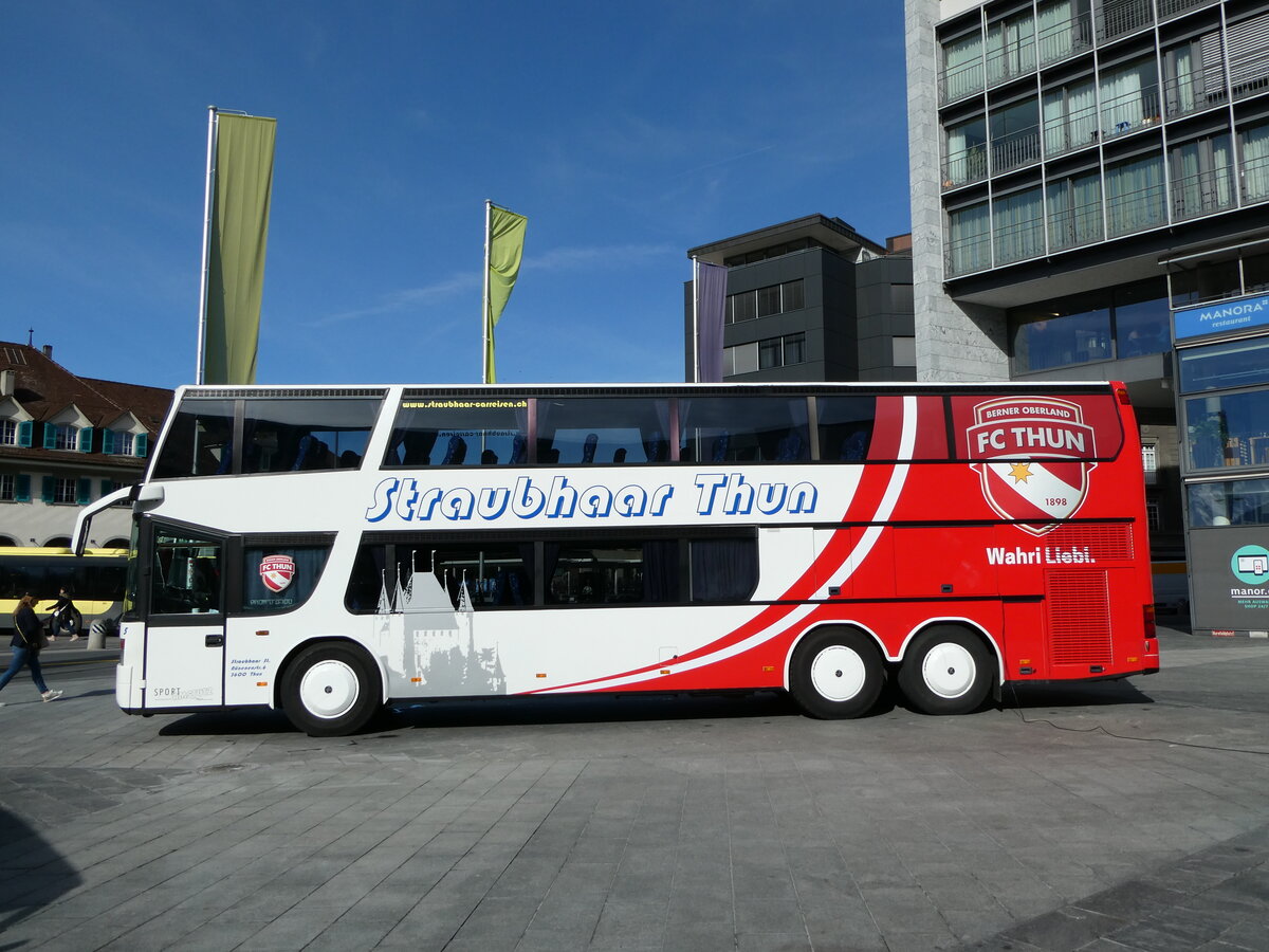 (234'390) - Straubhaar, Thun - Nr. 3/BE 431'132 - Setra am 11. April 2022 in Thun, Aarefeldplatz