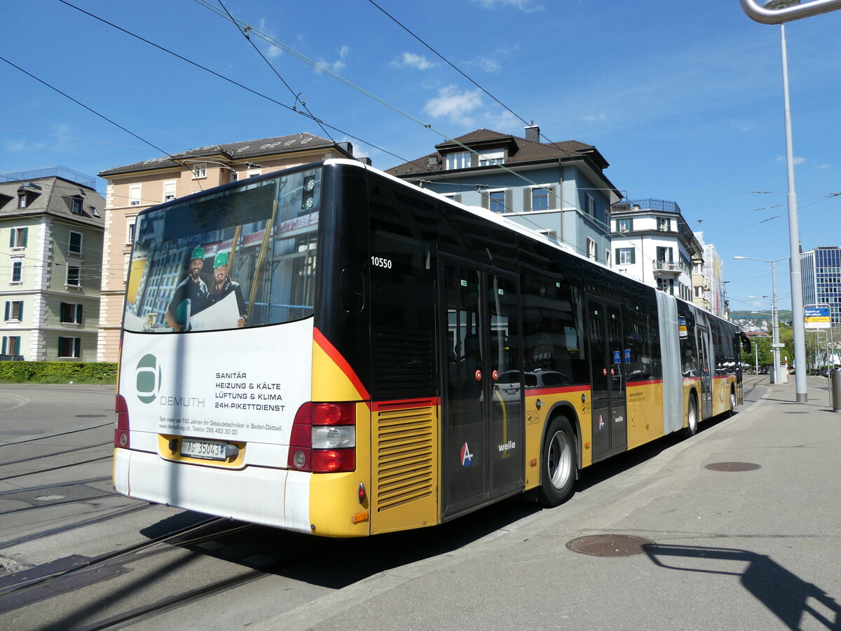 (235'065) - Steffen, Remetschwil - Nr. 73/AG 35'043 - MAN am 2. Mai 2022 beim Bahnhof Zrich-Wiedikon