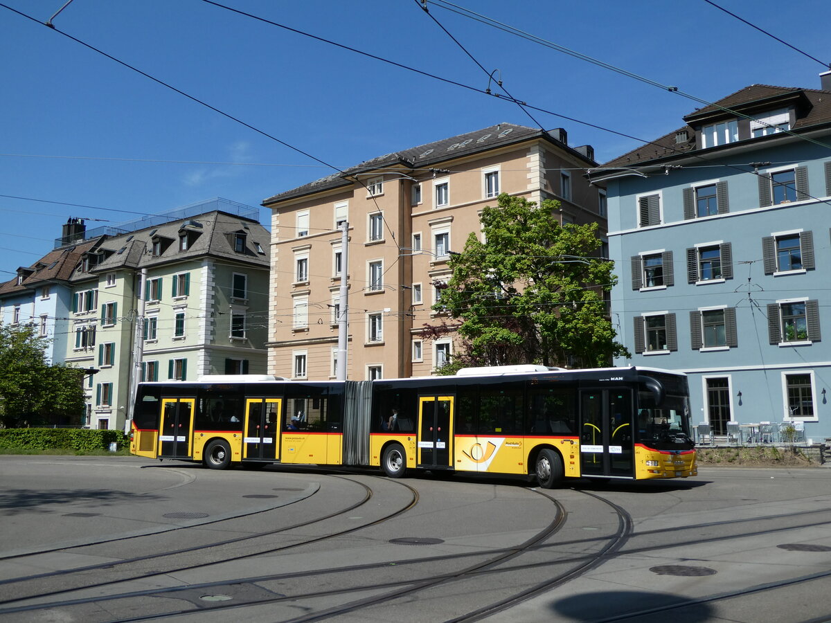 (235'068) - Stutz, Jonen - Nr. 343/AG 177'767 - MAN am 2. Mai 2022 beim Bahnhof Zrich-Wiedikon