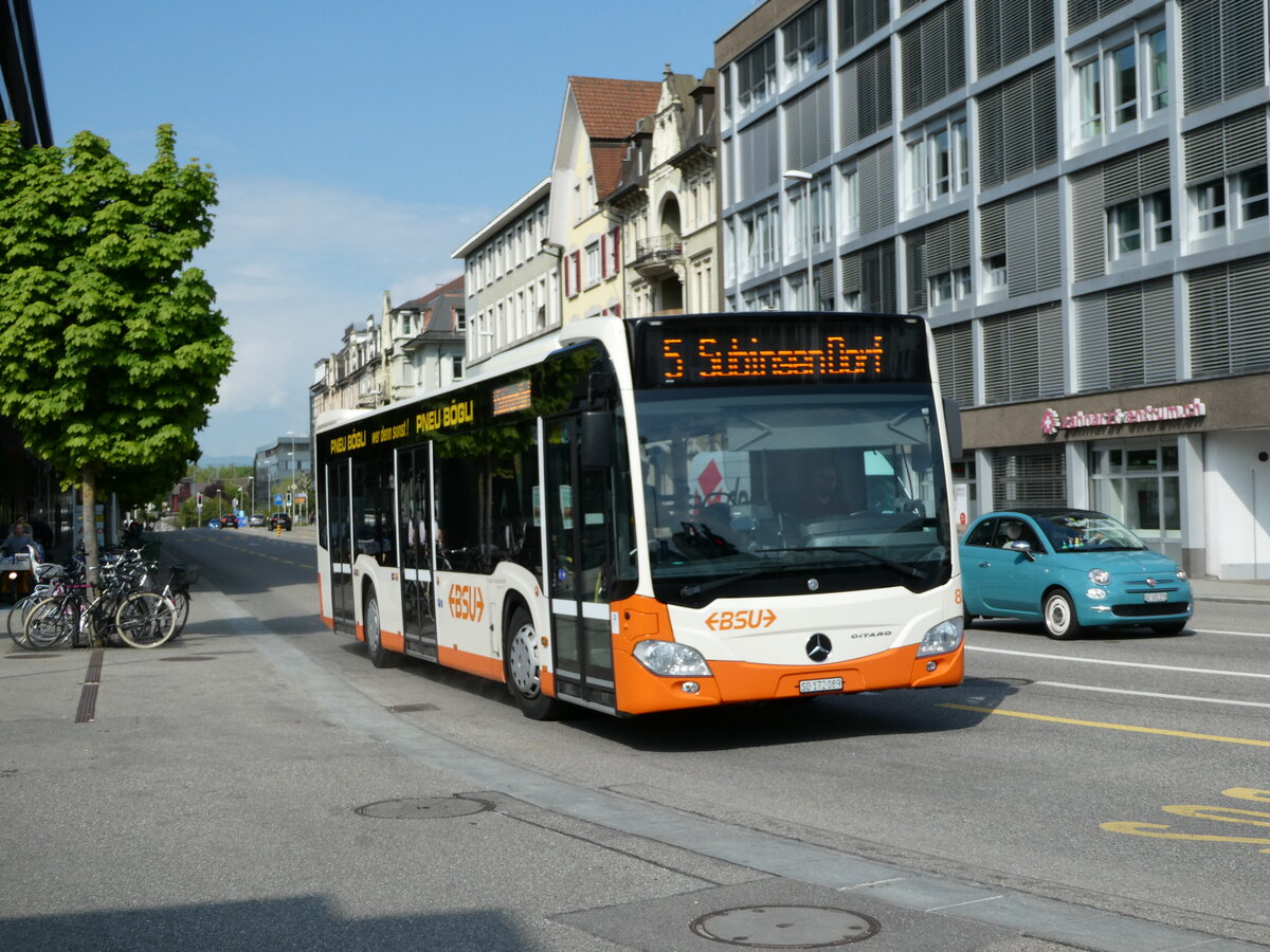 (235'118) - BSU Solothurn - Nr. 89/SO 172'089 - Mercedes am 4. Mai 2022 beim Hauptbahnhof Solothurn