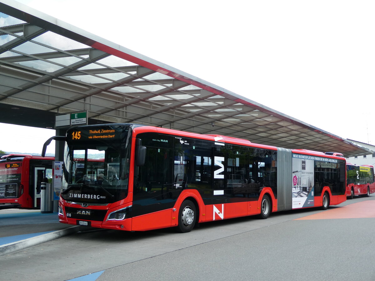 (235'150) - AHW Horgen - Nr. 616/ZH 618'441 - MAN am 4. Mai 2022 beim Bahnhof Horgen