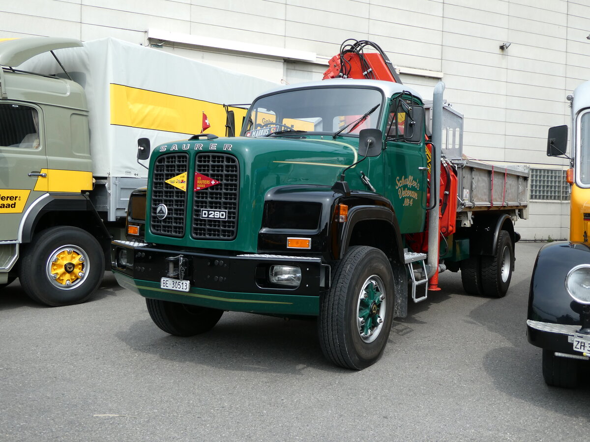 (235'340) - Schaffer, Oberburg - Nr. 4/BE 30'513 - Saurer am 7. Mai 2022 in Attikon, Wegmller