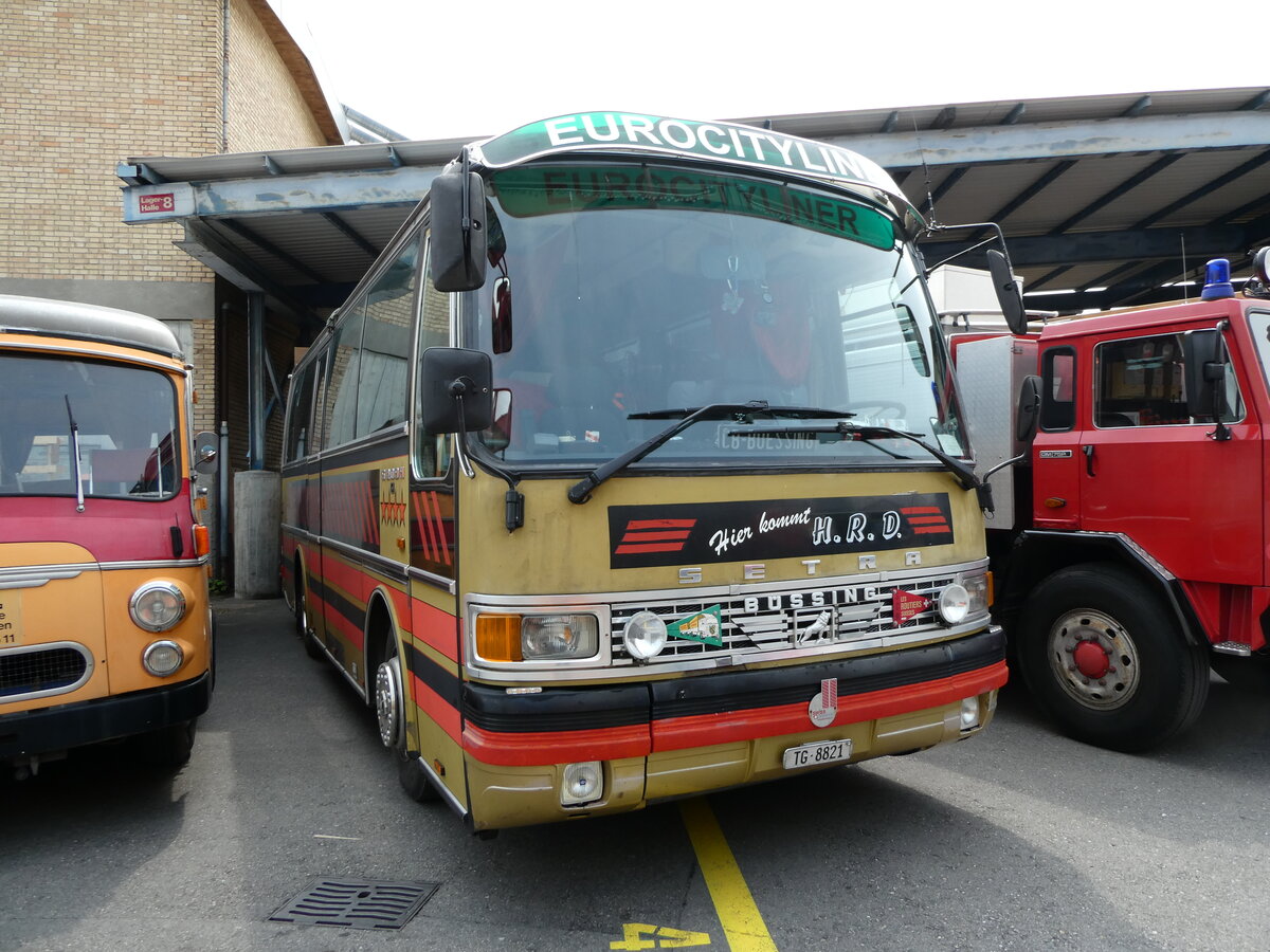 (235'348) - Dasen Bischofszell - TG 8821 - Setra (ex Reichlin, Goldau) am 7. Mai 2022 in Attikon, Wegmller