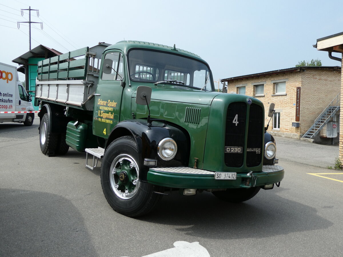 (235'374) - Scherer-Spuler, U.Siggenthal - Nr. 4/SO 37'432 - Saurer am 7. Mai 2022 in Attikon, Wegmller