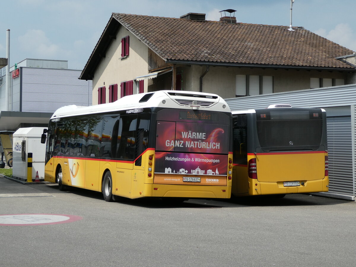 (235'407) - PostAuto Ostschweiz - TG 176'637 - Volvo am 7. Mai 2022 in Frauenfeld, Garage