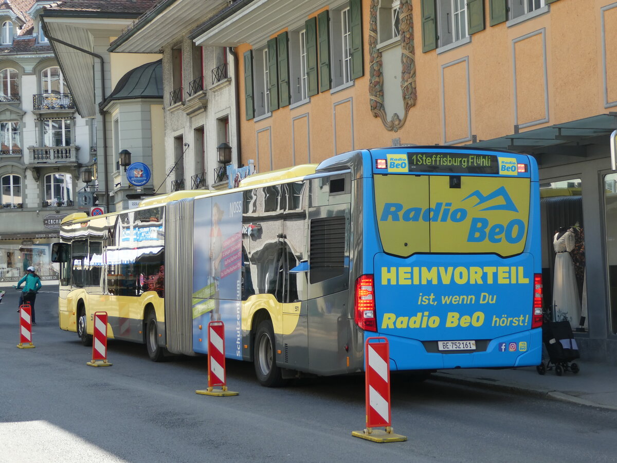 (235'516) - STI Thun - Nr. 161/BE 752'161 - Mercedes am 9. Mai 2022 in Thun, Marktgasse