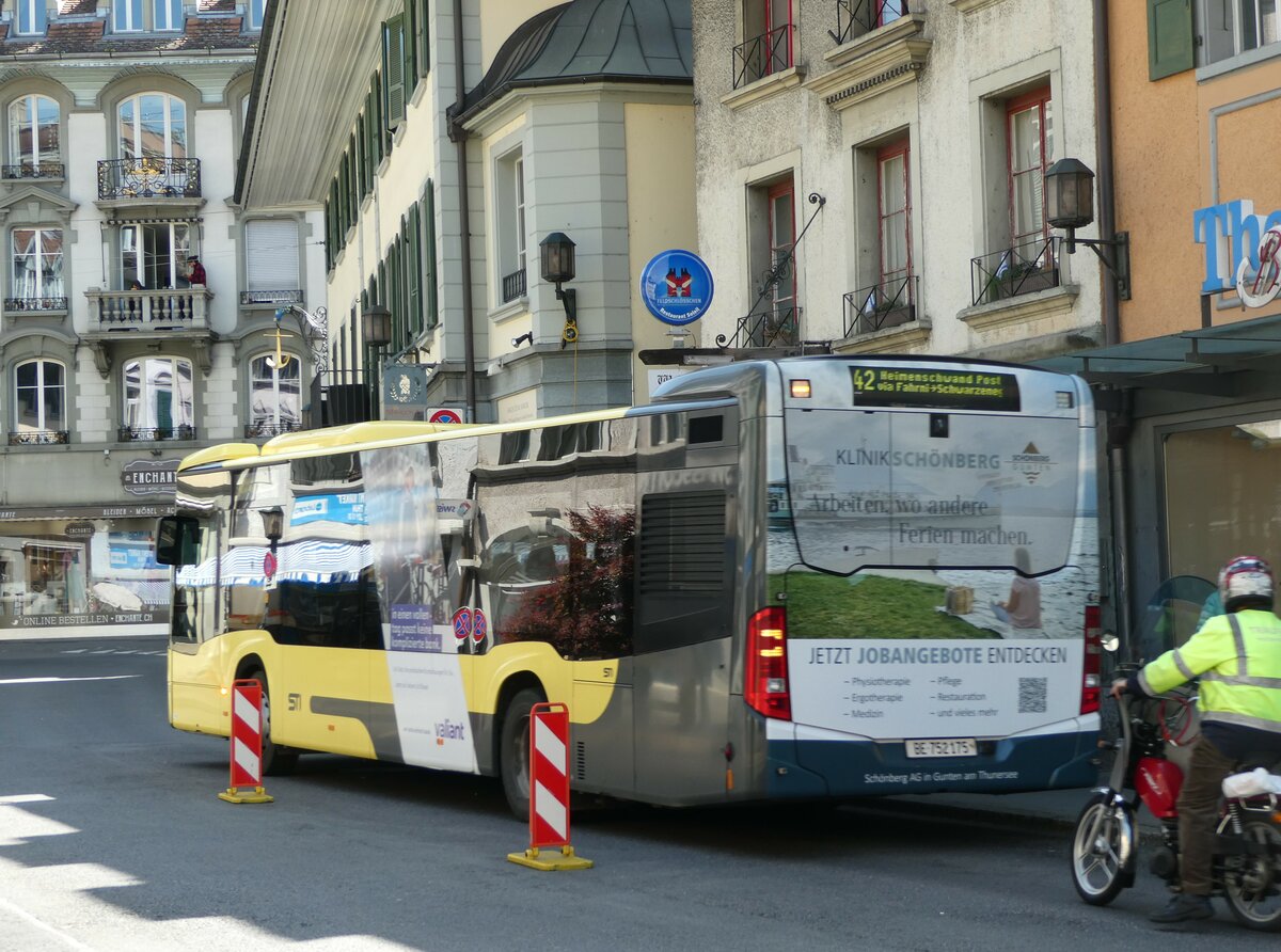 (235'522) - STI Thun - Nr. 175/BE 752'175 - Mercedes am 9. Mai 2022 in Thun, Marktgasse