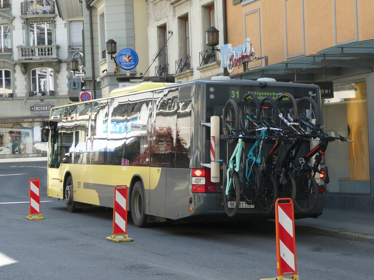 (235'523) - STI Thun - Nr. 152/BE 801'152 - MAN am 9. Mai 2022 in Thun, Marktgasse