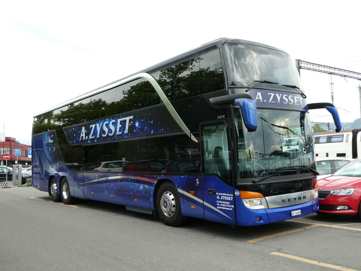 (235'556) - Zysset, Kirchdorf - Nr. 66/BE 64'666 - Setra am 12. Mai 2022 in Thun, CarTerminal