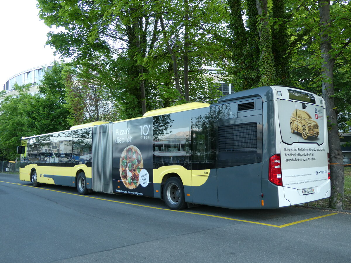 (235'571) - STI Thun - Nr. 705/BE 754'705 - Mercedes am 15. Mai 2022 bei der Schifflndte Thun