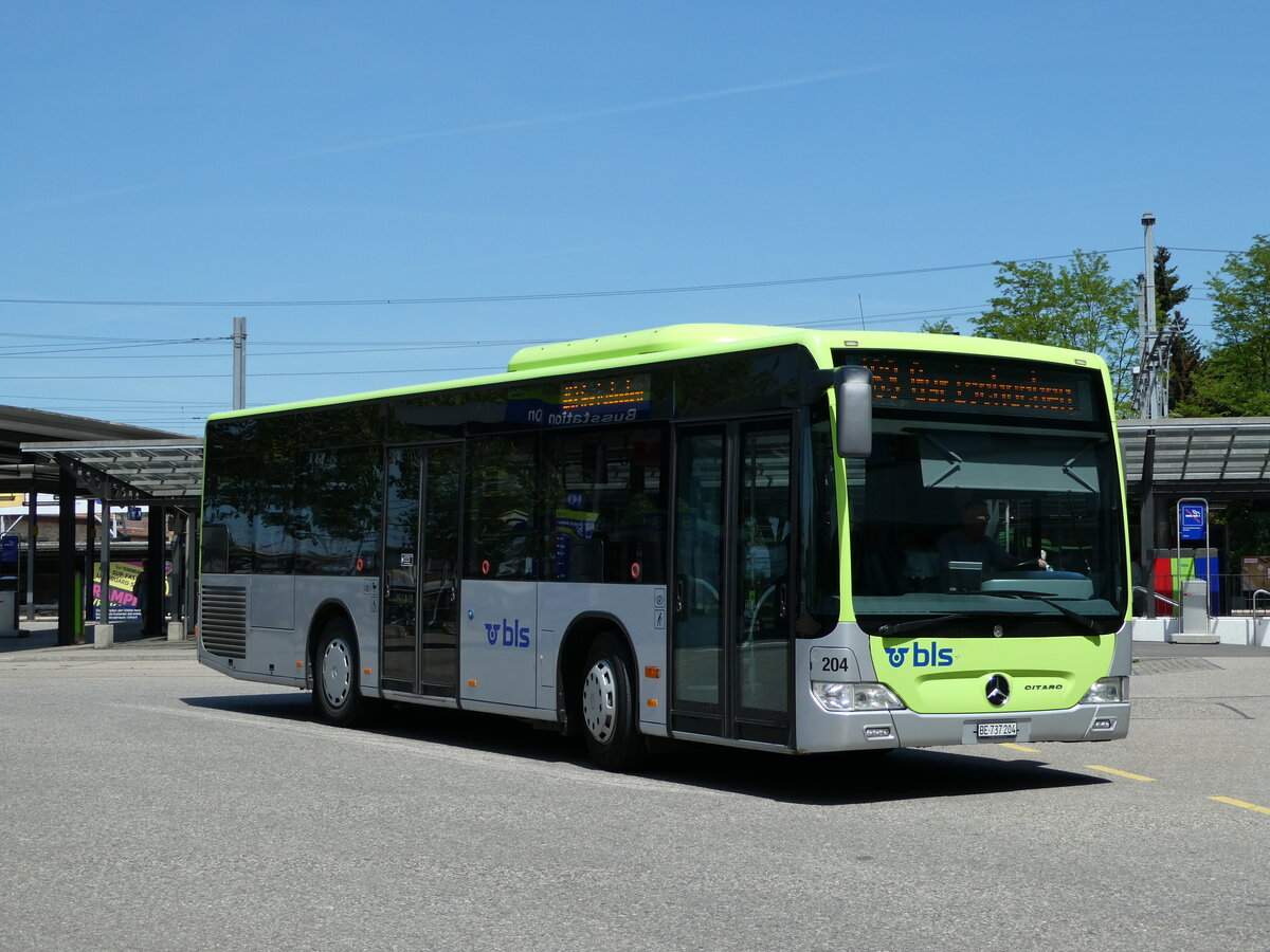 (235'614) - Busland, Burgdorf - Nr. 204/BE 737'204 - Mercedes am 15. Mai 2022 beim Bahnhof Burgdorf