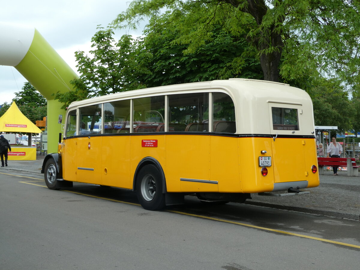 (235'770) - Baumgartner, Horn - SG 40'791 - Saurer am 21. Mai 2022 in Arbon, Arbon Classics