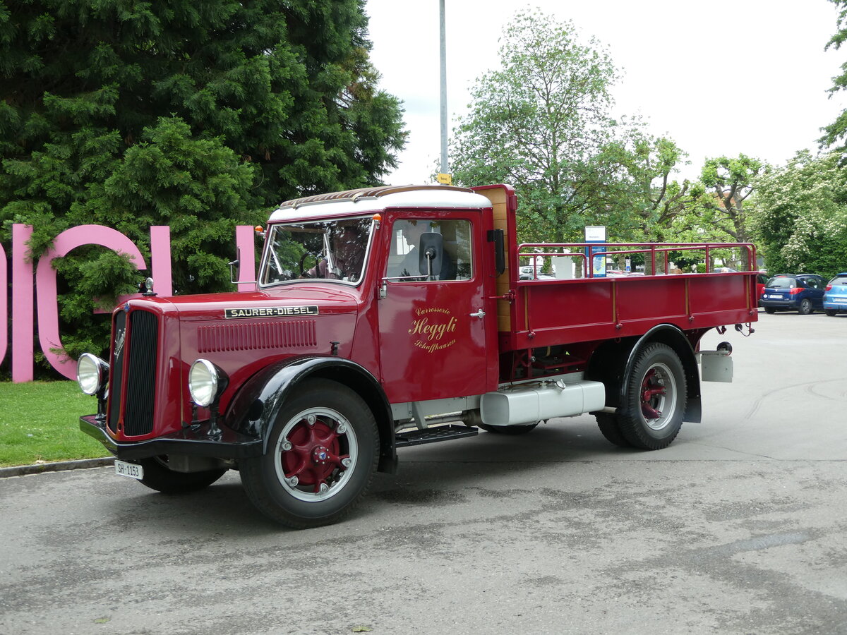 (235'846) - Heggli, Schaffhausen - SH 1153 - Saurer am 21. Mai 2022 in Arbon, Arbon Classics