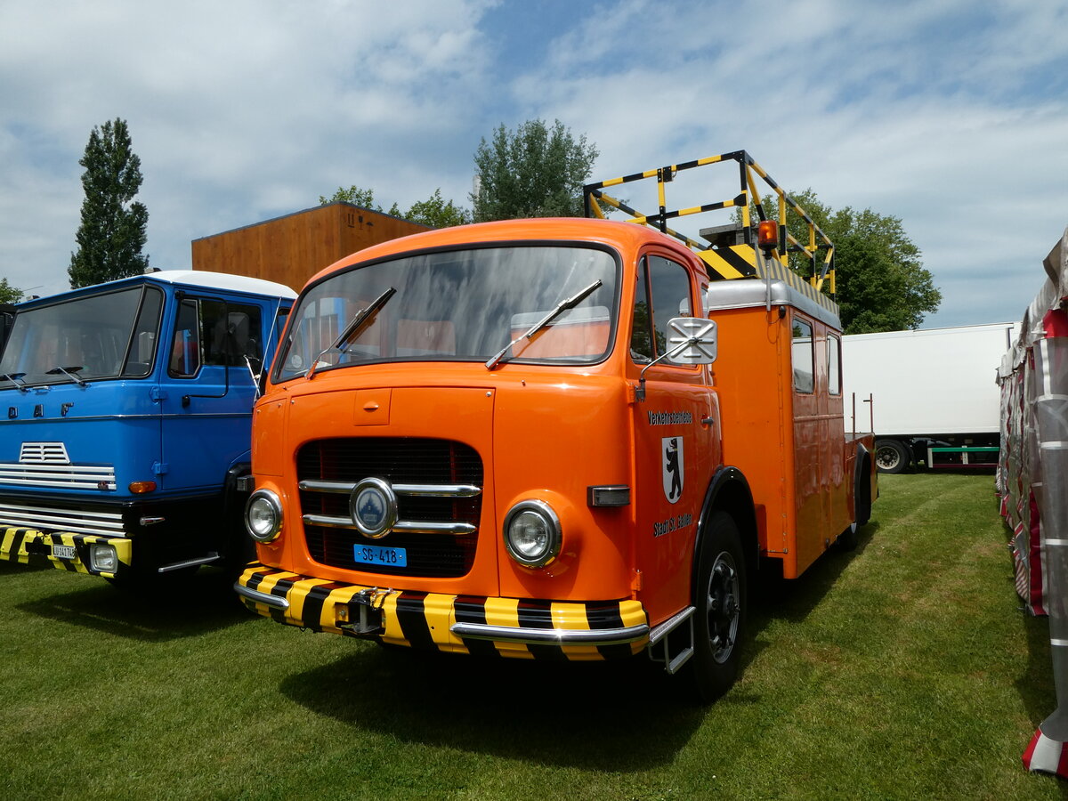 (236'026) - VBSG St. Gallen - SG 418 - Saurer am 21. Mai 2022 in Arbon, Arbon Classics