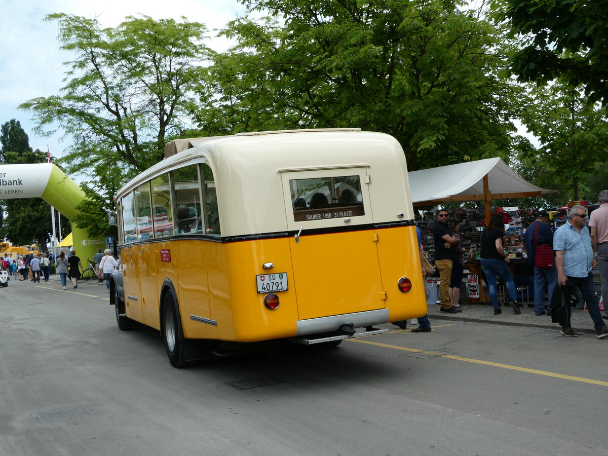 (236'081) - Baumgartner, Horn - SG 40'791 - Saurer am 21. Mai 2022 in Arbon, Arbon Classics