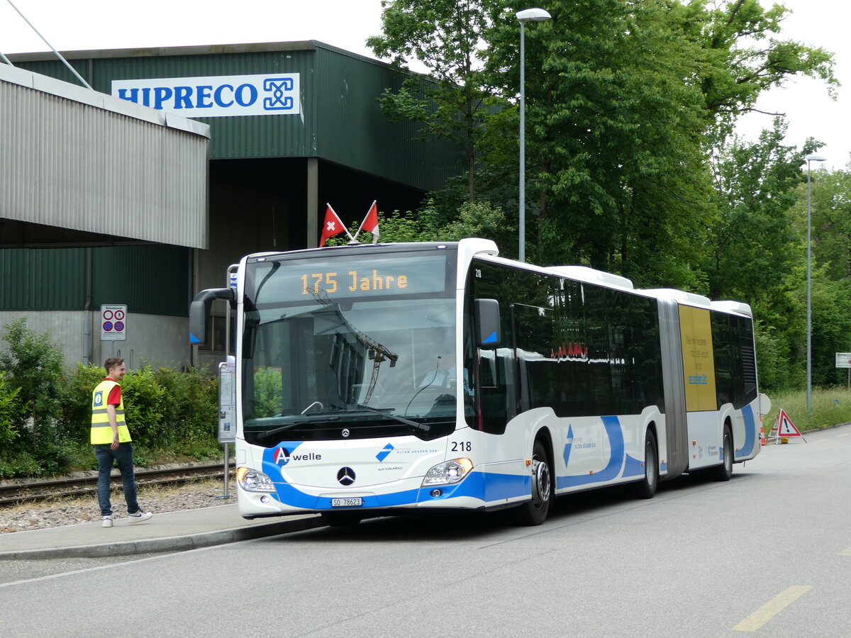 (236'121) - BOGG Wangen b.O. - Nr. 218/SO 78'623 - Mercedes am 22. Mai 2022 in Olten, Industriewerk