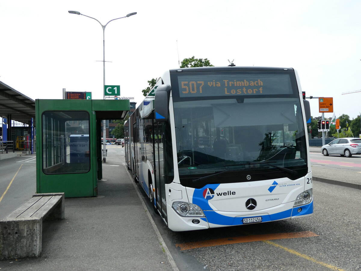 (236'177) - BOGG Wangen b.O. - Nr. 216/SO 112'454 - Mercedes am 22. Mai 2022 beim Bahnhof Olten