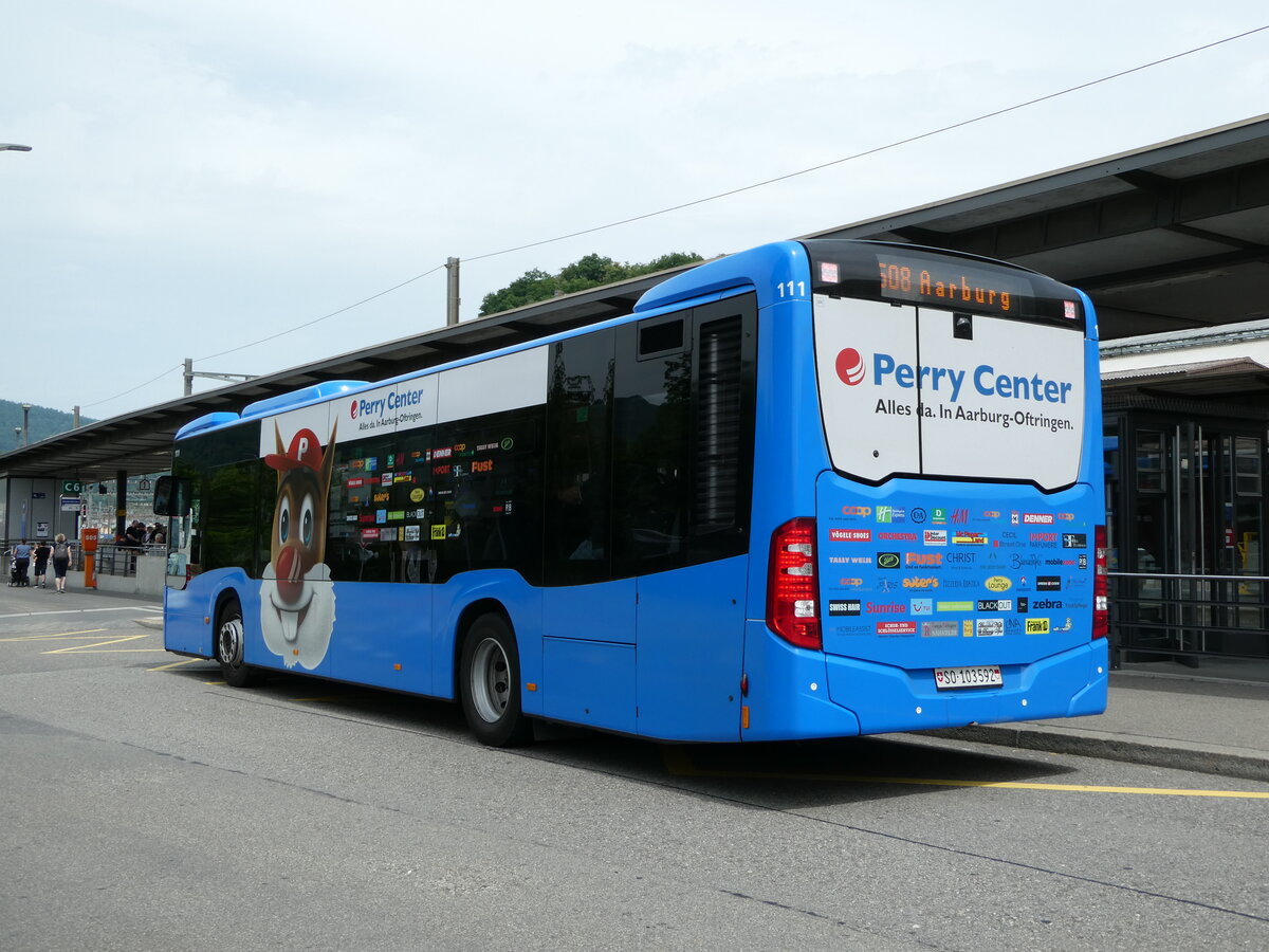 (236'183) - BOGG Wangen b.O. - Nr. 111/SO 103'592 - Mercedes am 22. Mai 2022 beim Bahnhof Olten