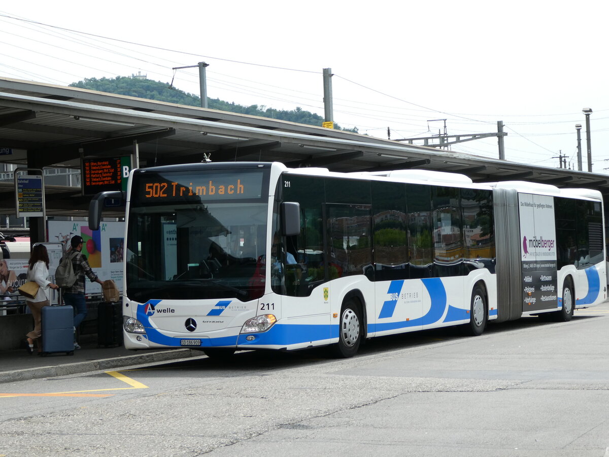 (236'185) - BOGG Wangen b.O. - Nr. 211/SO 186'909 - Mercedes am 22. Mai 2022 beim Bahnhof Olten