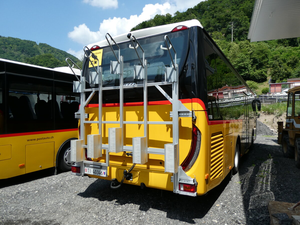 (236'356) - Merzaghi, Maroggia - TI 40'346 - Iveco am 26. Mai 2022 in Maroggia, Neue Garage