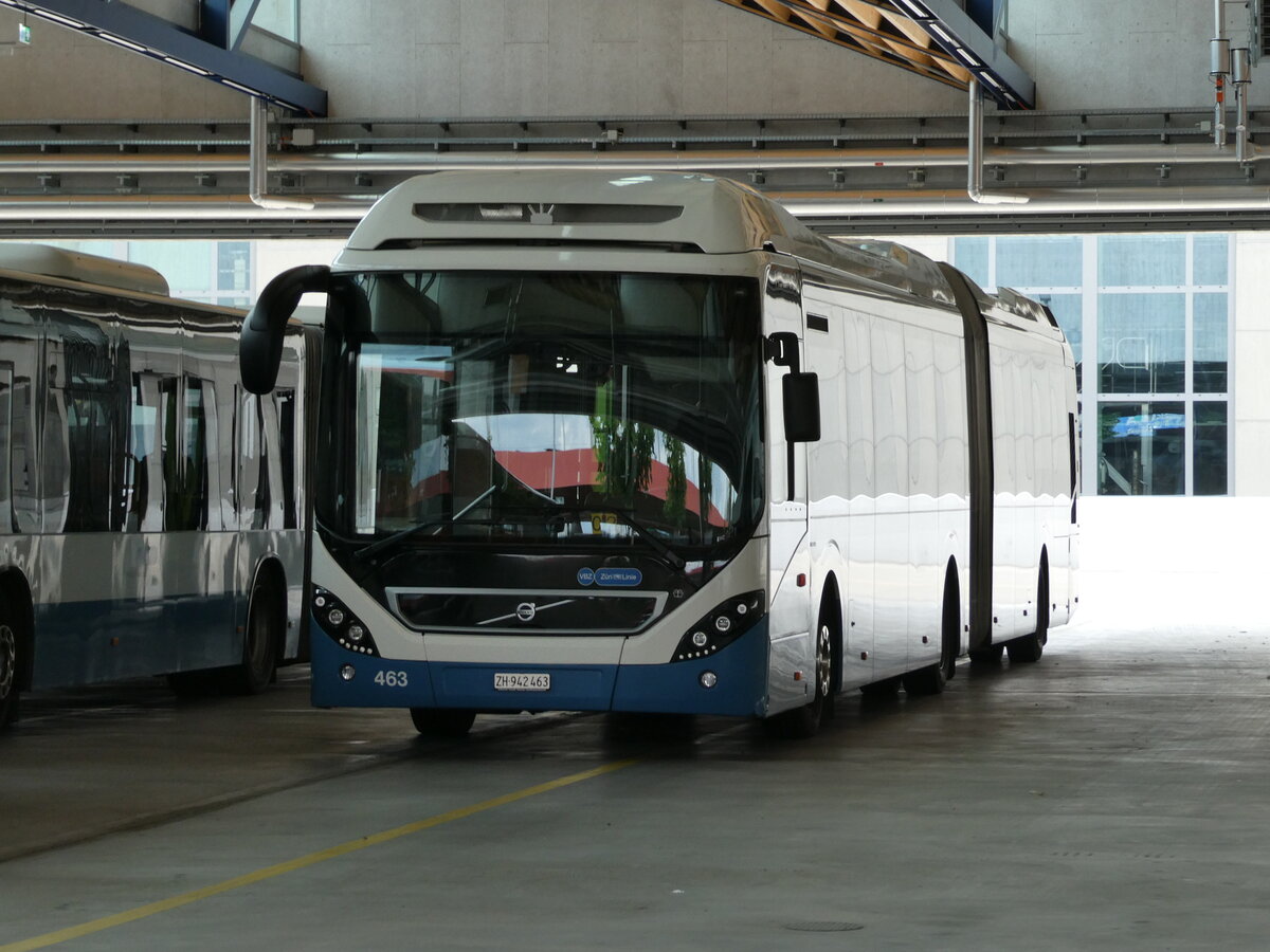 (236'423) - VBZ Zrich - Nr, 463/ZH 942'463 - Volvo am 28. Mai 2022 in Zrich, Garage Hagenholz