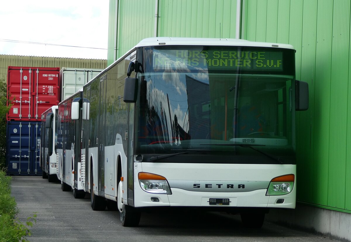 (236'491) - Interbus, Yverdon - Nr. 48 - Setra (ex Nr. 3; ex SBC Chur Nr. 103; ex SBC Chur Nr. 13) am 29. Mai 2022 in Kerzers, ex Fritz Kipfer