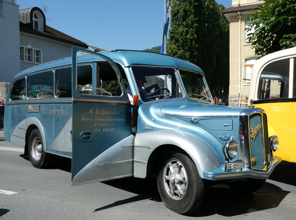 (236'610) - Schneider, Ermenswil - SG 65'933 - Saurer/Lauber am 4. Juni 2022 in Sarnen, OiO