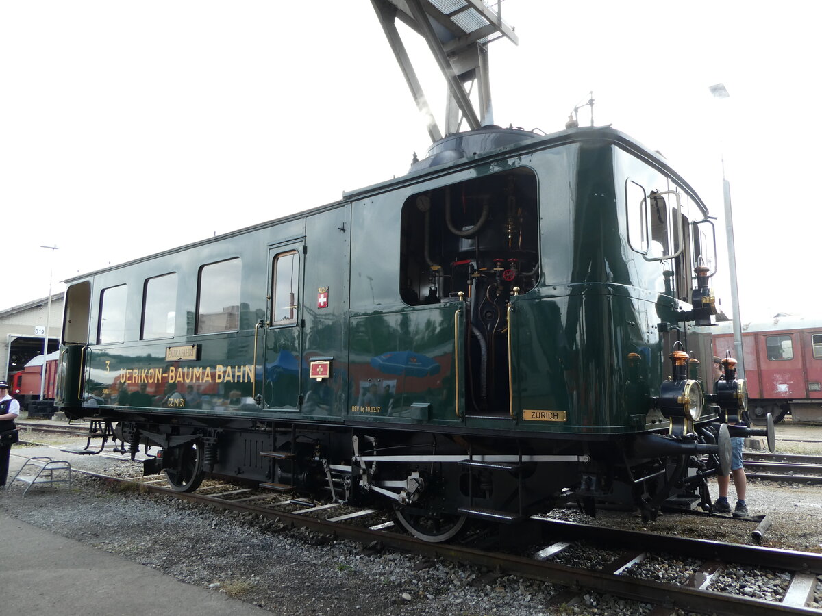 (236'769) - UBB-Dampftriebwagen - Nr. 31 - am 5. Juni 2022 in Brugg, Bahnpark
