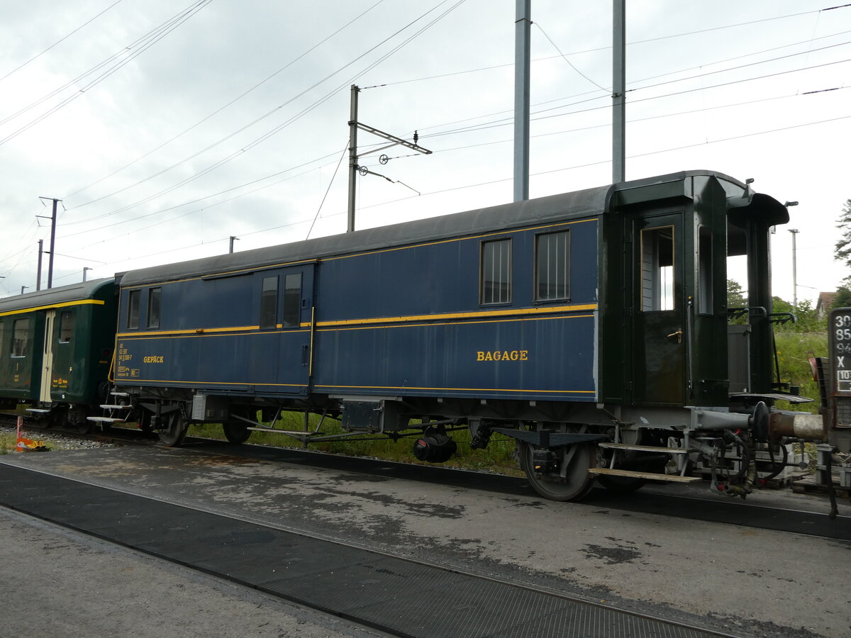 (236'789) - EBT-Gepckwagen - Nr. 200 - am 5. Juni 2022 in Brugg, Bahnpark