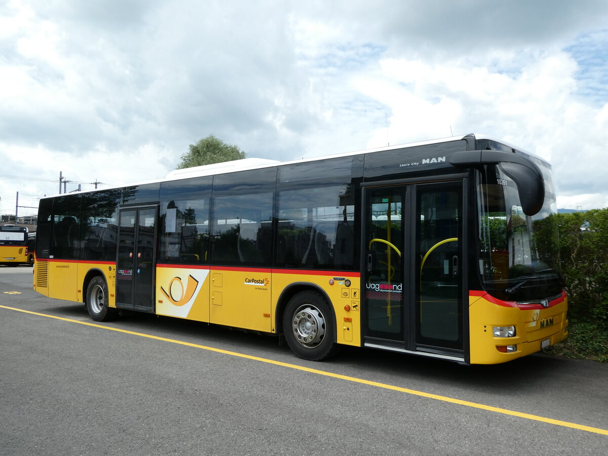 (236'949) - CarPostal Ouest - VD 606'116 - MAN (ex JU 51'279; ex Nr. 13) am 6. Juni 2022 in Yverdon, Garage