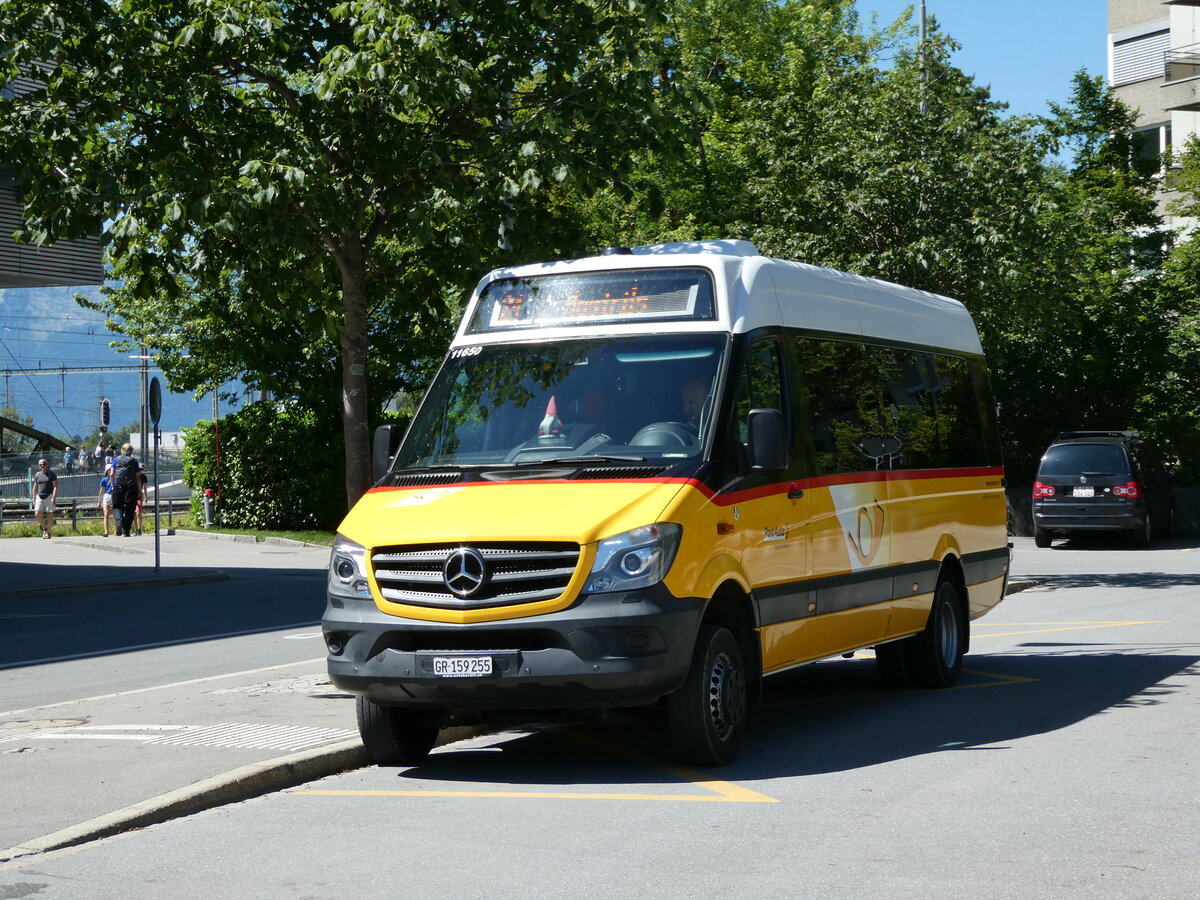 (237'168) - Bardill, Landquart - GR 159'255 - Mercedes am 12. Juni 2022 beim Bahnhof Landquart