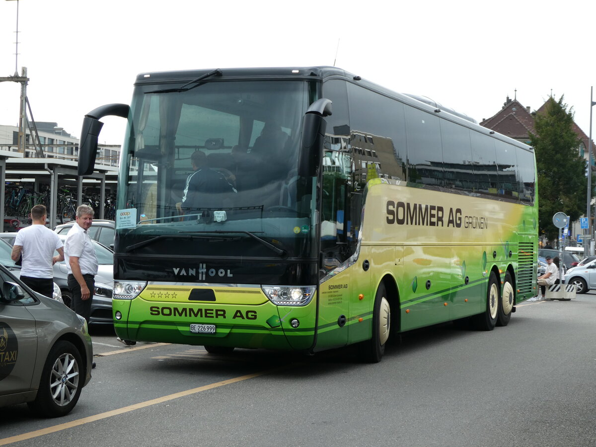 (237'357) - Sommer, Grnen - BE 226'999 - Van Hool am 22. Juni 2022 in Thun, CarTerminal