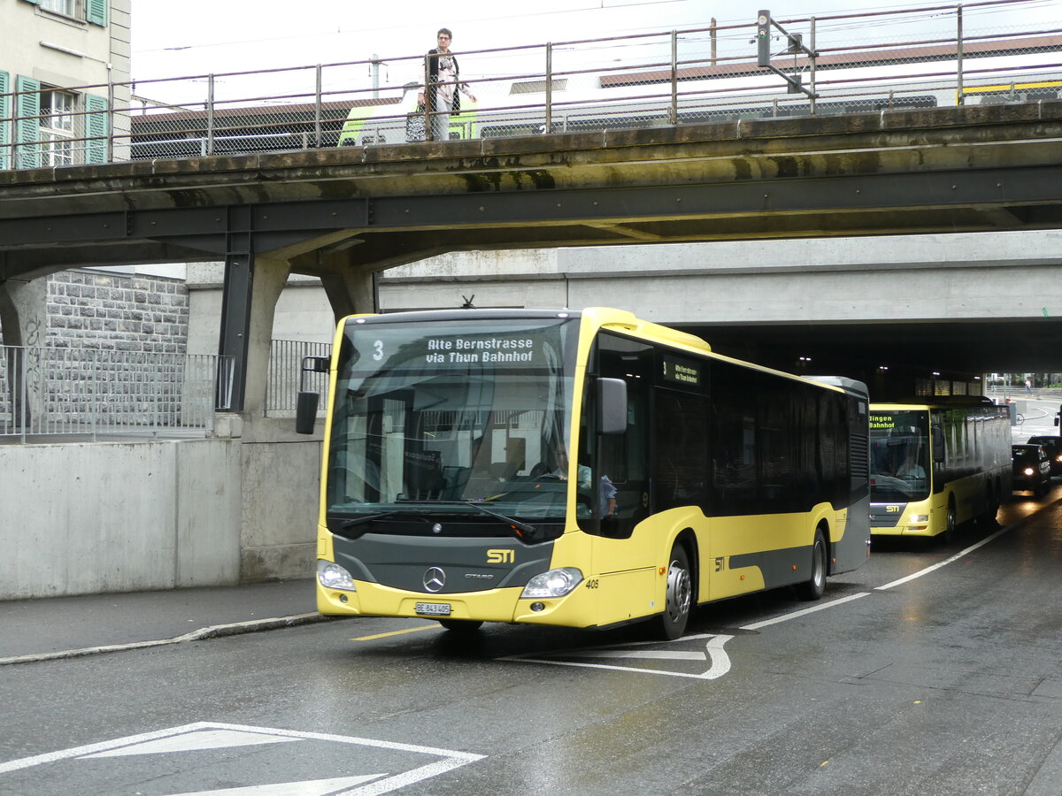 (237'375) - STI Thun - Nr. 405/BE 843'405 - Mercedes am 24. Juni 2022 in Thun, Frutigenstrasse