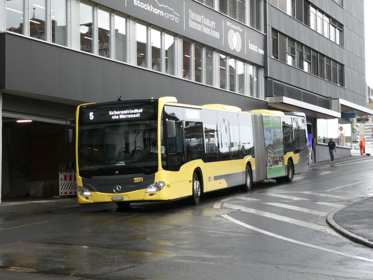 (237'393) - STI Thun - Nr. 709/BE 865'709 - Mercedes am 24. Juni 2022 in Thun, Rampenstrasse