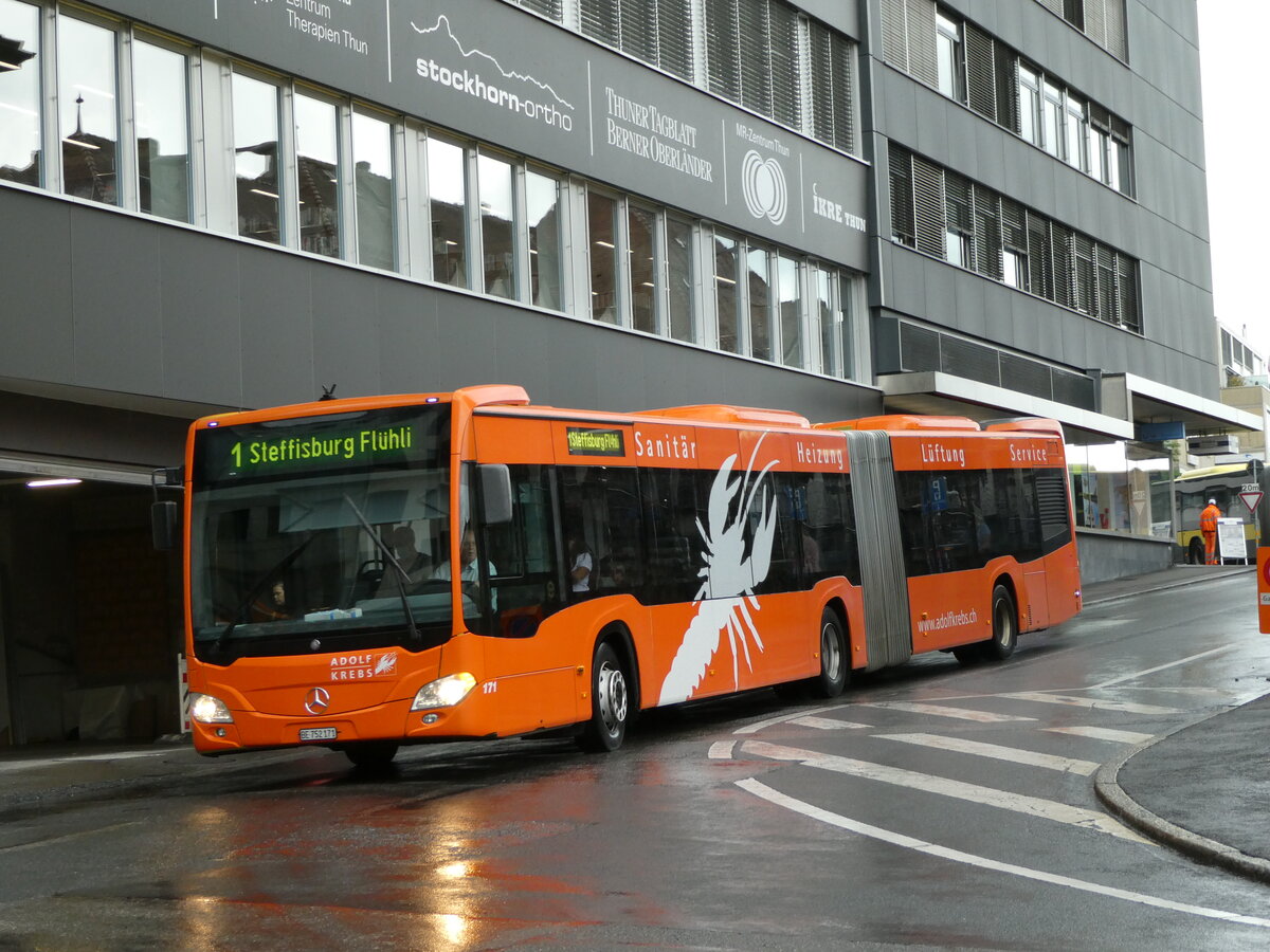 (237'406) - STI Thun - Nr. 171/BE 752'171 - Mercedes am 24. Juni 2022 in Thun, Rampenstrasse