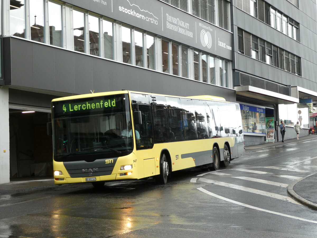 (237'409) - STI Thun - Nr. 147/BE 801'147 - MAN am 24. Juni 2022 in Thun, Rampenstrasse