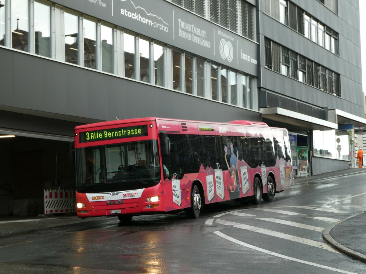 (237'410) - STI Thun - Nr. 160/BE 752'160 - MAN am 24. Juni 2022 in Thun, Rampenstrasse