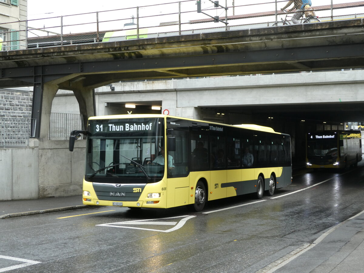 (237'418) - STI Thun - Nr. 605/BE 660'605 - MAN am 24. Juni 2022 in Thun, Frutigenstrasse