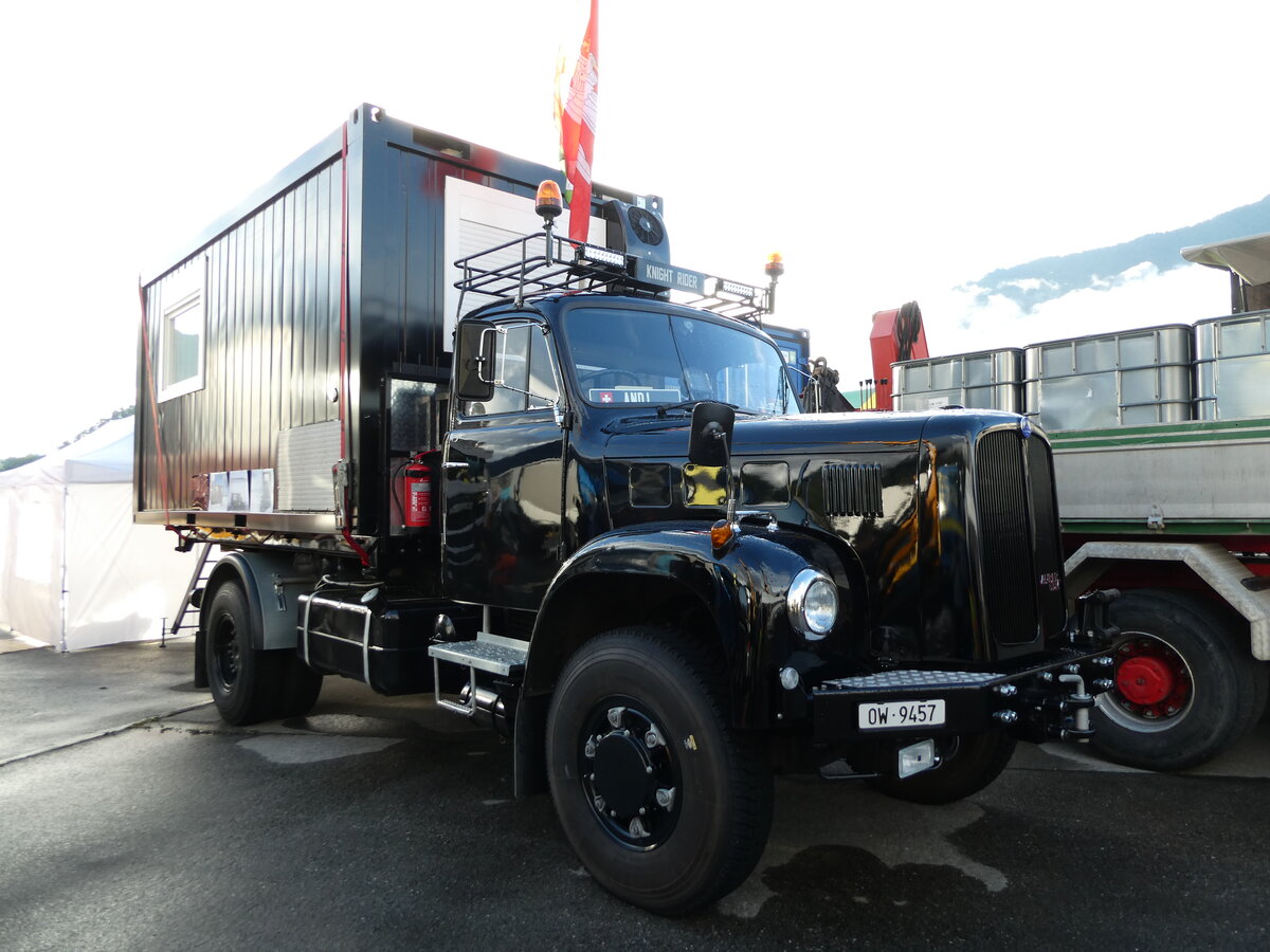 (237'463) - Saurer - OW 9457 - am 24. Juni 2022 in Interlaken, Flugplatz