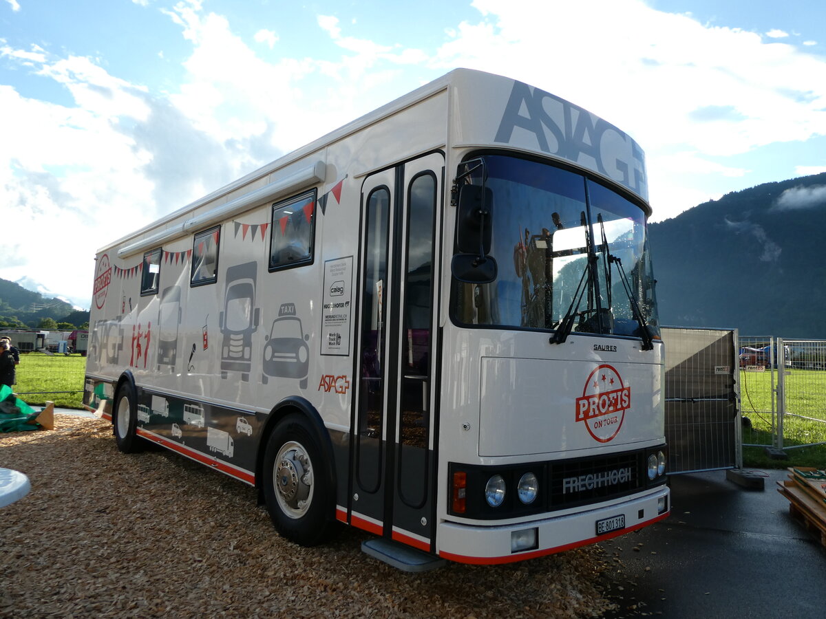 (237'472) - ASTAG, Bern - BE 801'318 - Saurer/FHS am 24. Juni 2022 in Interlaken, Flugplatz