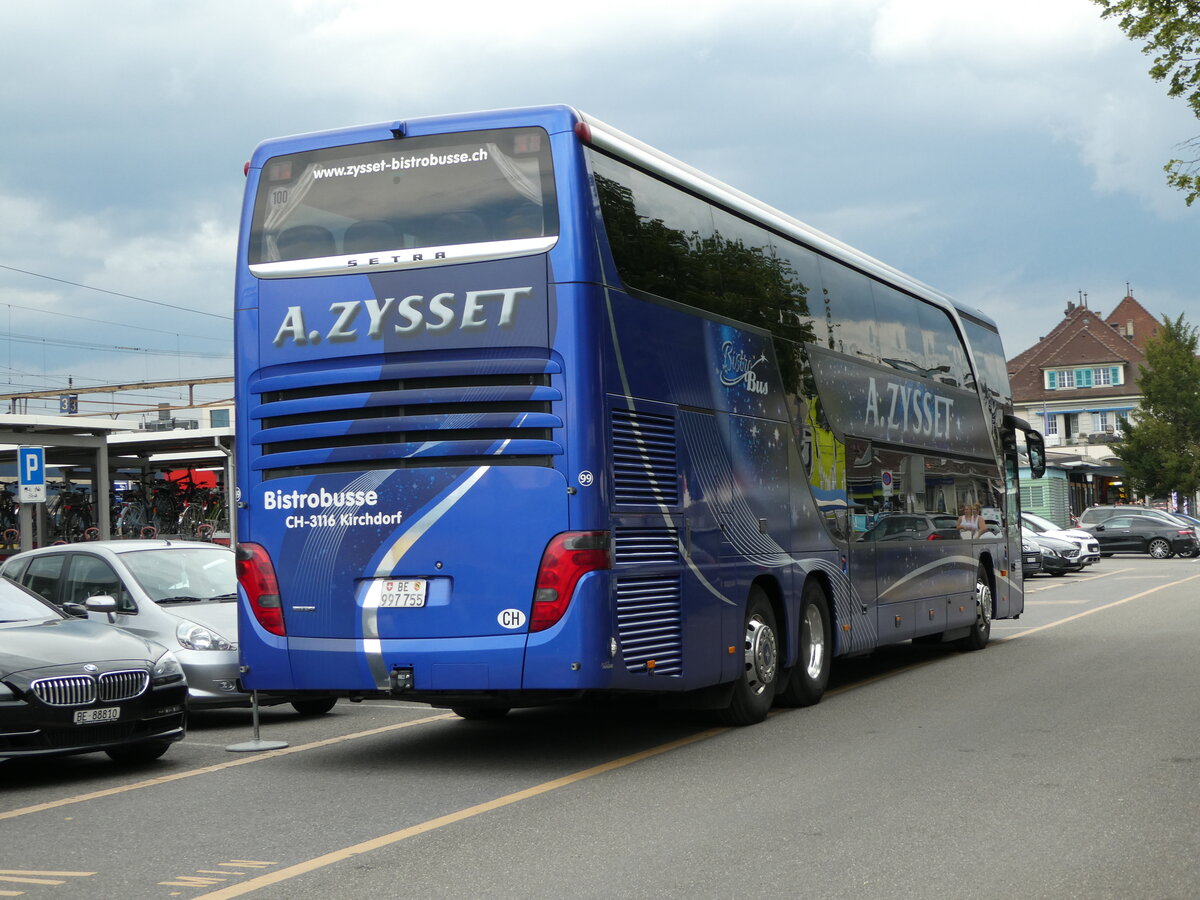 (237'734) - Zysset, Kirchdorf - Nr. 99/BE 997'755 - Setra am 30. Juni 2022 in Thun, CarTerminal