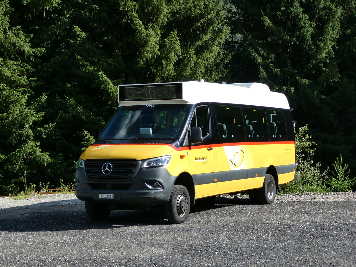 (237'741) - Marchetti, Airolo - TI 183'247 - Mercedes am 2. Juli 2022 in Airolo, Neue Garage