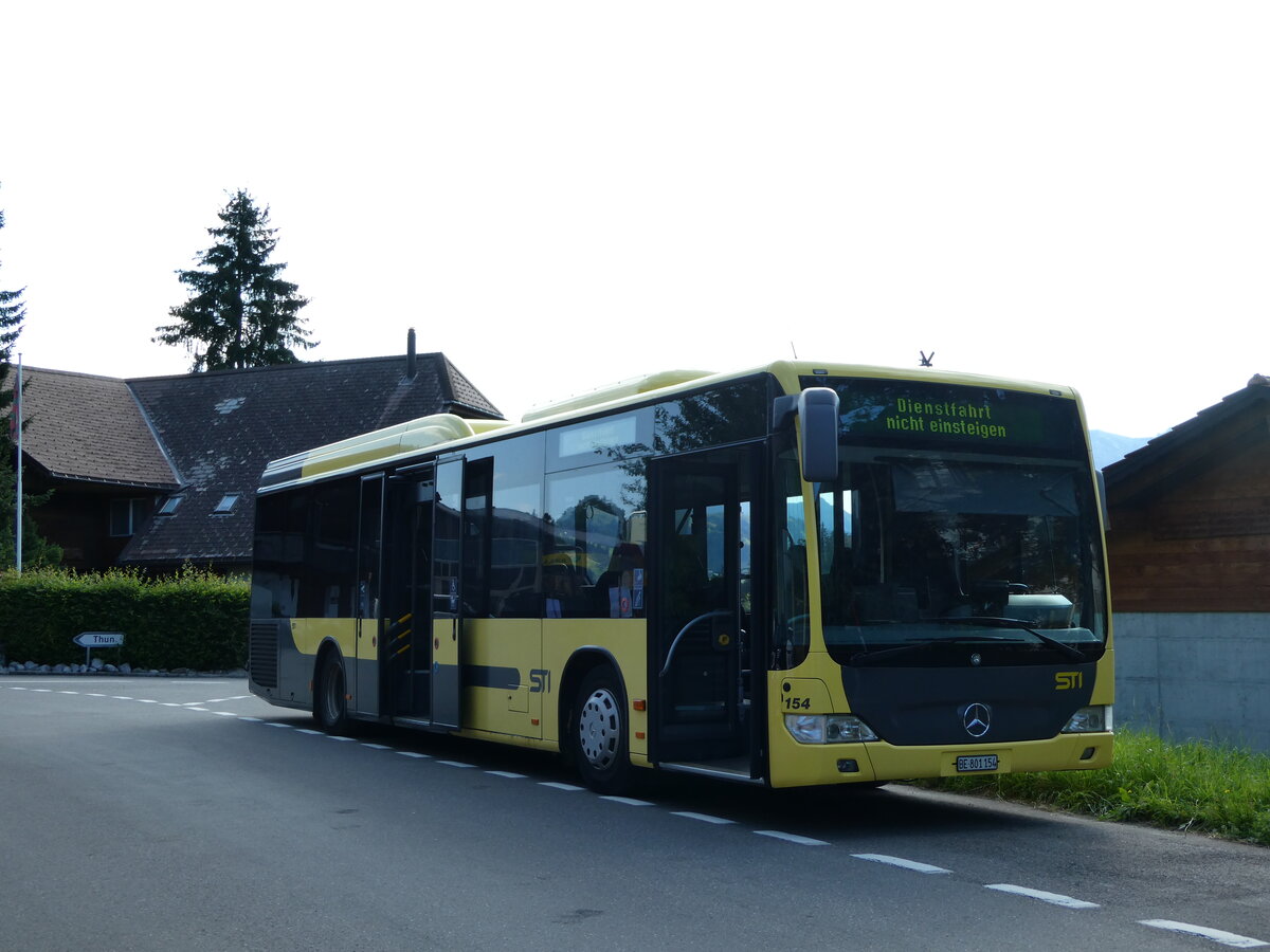 (237'821) - STI Thun - Nr. 154/BE 801'154 - Mercedes am 3. Juli 2022 in Teuffenthal, Burghalten