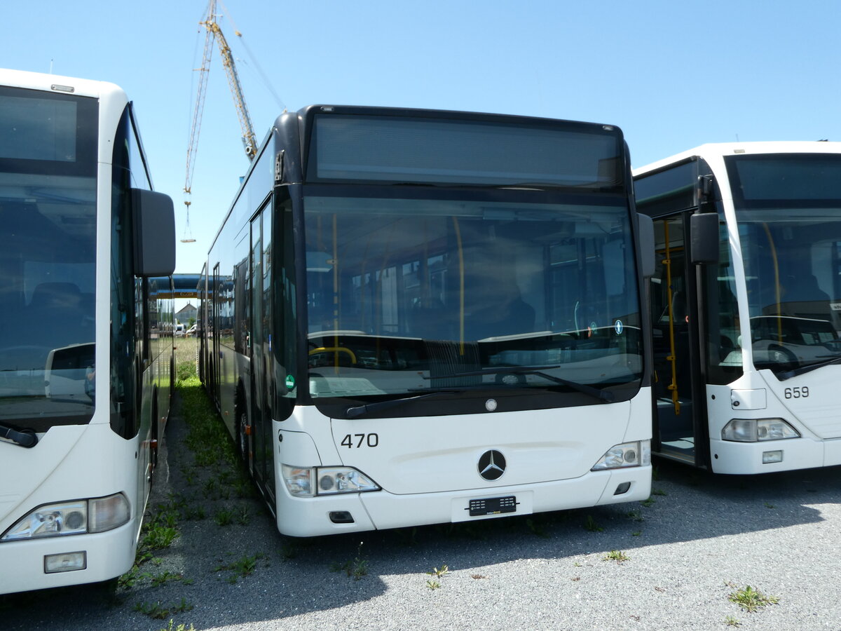 (237'865) - Intertours, Domdidier - Nr. 470 - Mercedes (ex Nr. 207; ex Zeretzke, D-Castrop-Rauxel Nr. 43) am 3. Juni 2022 in Domdidier, Garage