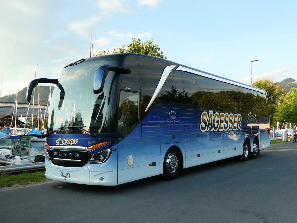 (238'062) - Sgesser, Wintersingen - Nr. 4/BL 7301 - Setra am 15. Juli 2022 in Thun, Strandbad