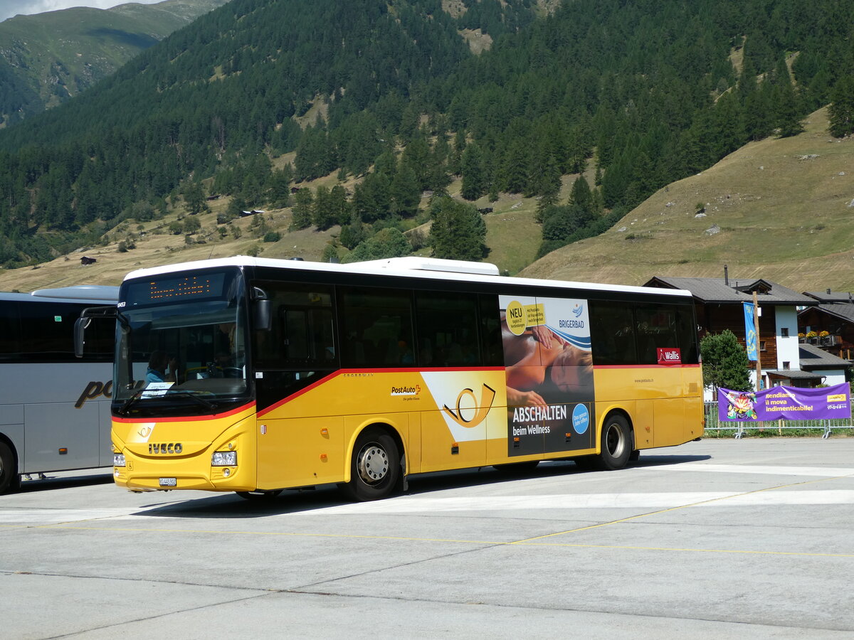 (238'395) - PostAuto Wallis - VS 445'902 - Iveco am 24. Juli 2022 in Ulrichen, PostAuto-Terminal