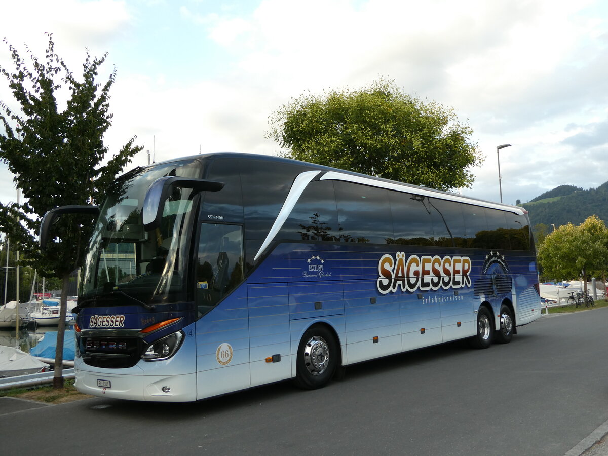 (238'475) - Sgesser, Wintersingen - Nr. 4/BL 7301 - Setra am 27. Juli 2022 in Thun, Strandbad