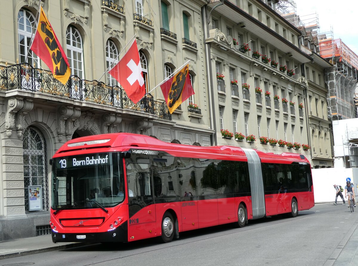 (238'533) - Bernmobil, Bern - Nr. 226/BE 881'226 - Volvo am 28. Juli 2022 in Bern, Bundesplatz