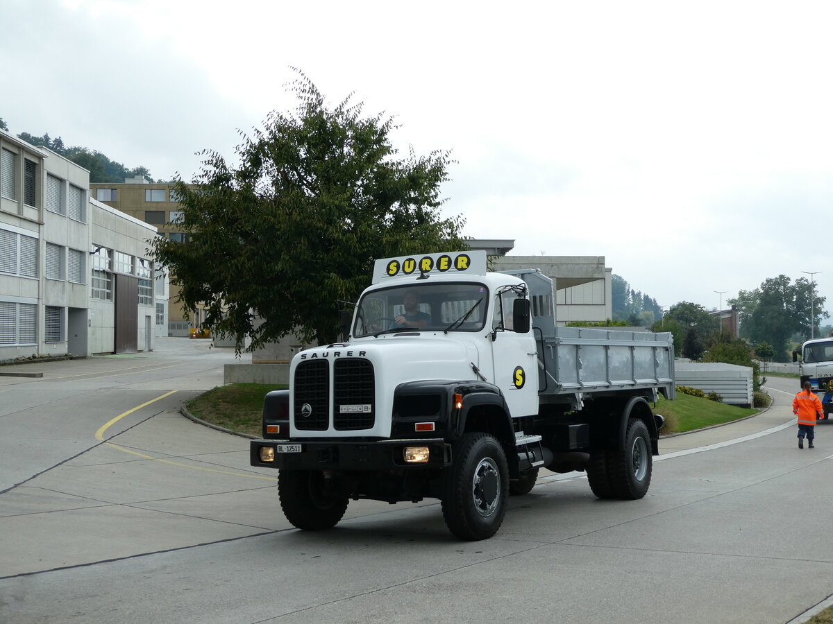 (238'543) - Surer, Arisdorf - BL 12'511 - Saurer am 27. August 2022 in Oberkirch, CAMPUS Sursee